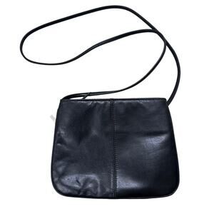 Giani Bernini Small Soft Nappa Leather 9x7 Crossbody Bag, Black